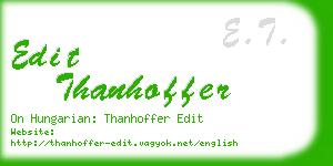 edit thanhoffer business card